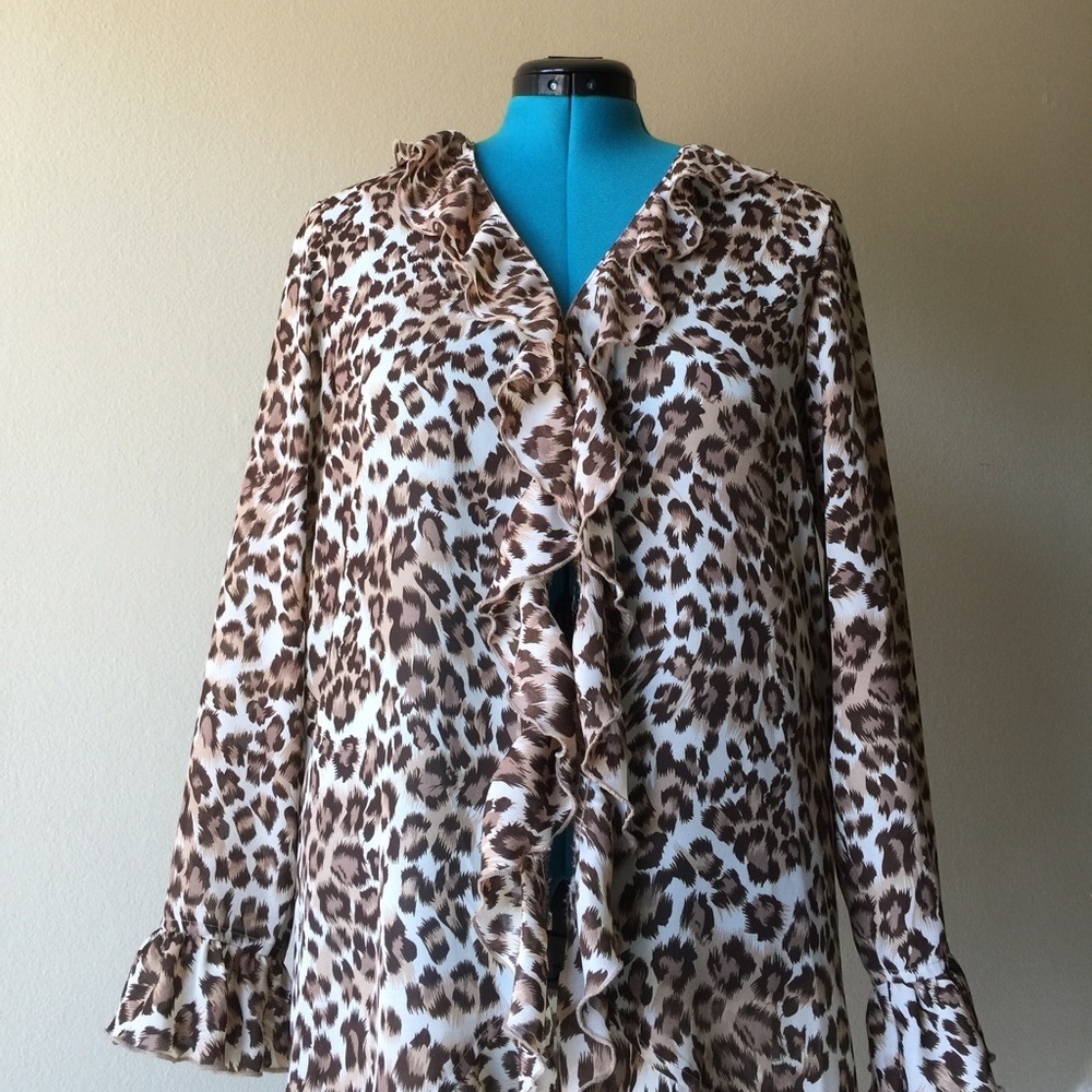 Animal Print Three Piece Pant Outfit